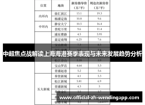 中超焦点战解读上海海港赛季表现与未来发展趋势分析